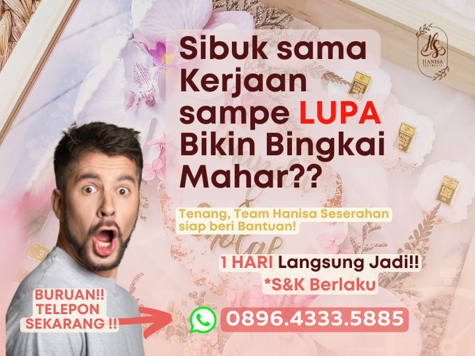 Bingkai Mahar CImanggis Viral Kekinian-Mahar Kelapa dua Murah-Mahar Beji Murah- Mahar Cimanggis Murah Aesthetic by Hanisa Seserahan - 009