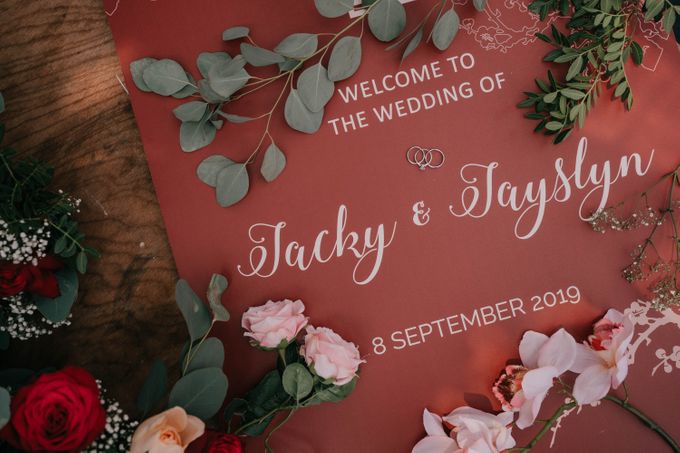 Jacky & Jayslyn - Glamorous red & pink canopy wedding by Blissmoment - 001