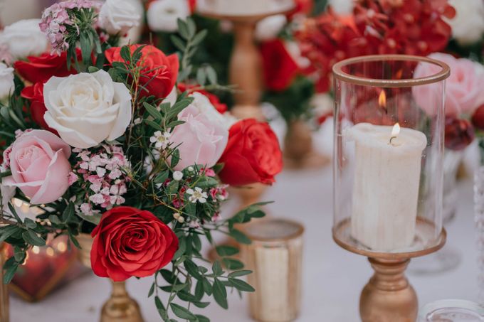 Jacky & Jayslyn - Glamorous red & pink canopy wedding by Blissmoment - 002