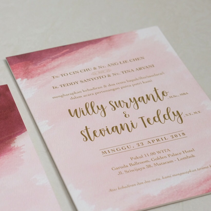 Teddy & Steviani Engagement Invitation by Bluebelle Invitations - 004