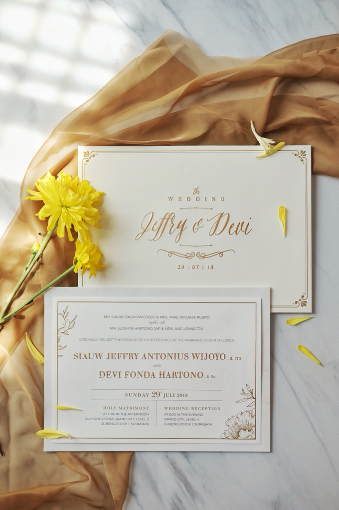 Jeffry & Devi wedding invitation by Bluebelle Invitations - 001