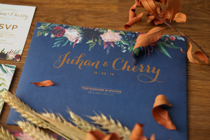 Juhan & Cherry Wedding Invitation by Bluebelle Invitations - 003