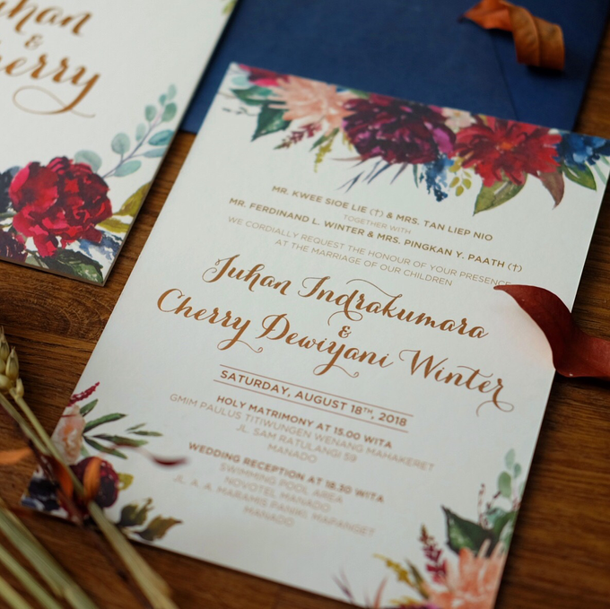 Juhan & Cherry Wedding Invitation by Bluebelle Invitations - 004