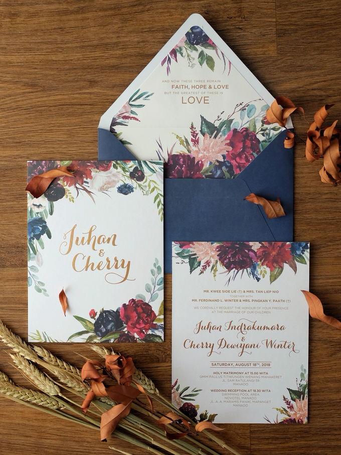 Juhan & Cherry Wedding Invitation by Bluebelle Invitations - 010