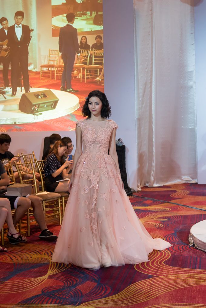 Bridal Gown Fashion Show At Mandarin Orchard Singapore by La Belle Couture Weddings Pte Ltd - 007