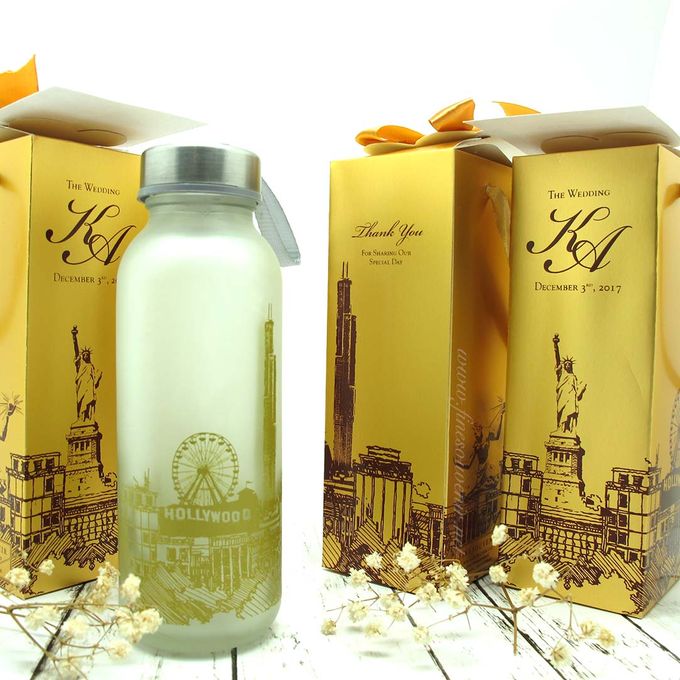 Frosted Drinking Bottle Include Packing by Fine Souvenir - 001 Frosted Drinking Bottle Include Packing by Fine Souvenir - 001