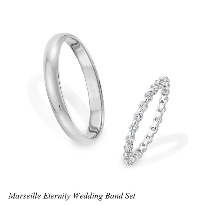 DIAMOND WEDDING BAND SET by Mirage Jeweler - 011 DIAMOND WEDDING BAND SET by Mirage Jeweler - 011
