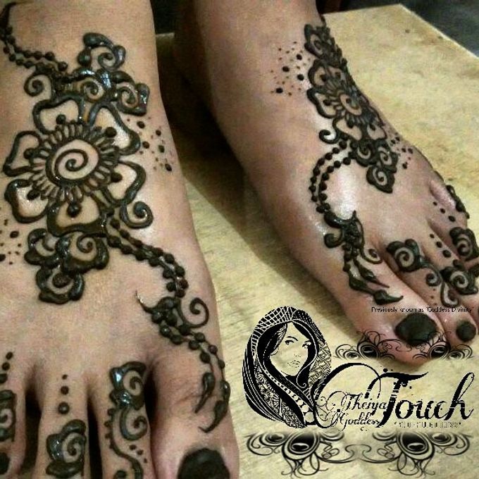 Henna Artwork Designing by Theiya Goddess Touch - 001 Henna Artwork Designing by Theiya Goddess Touch - 001