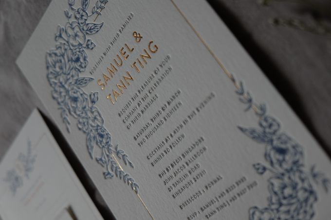 Wedding Invite Design - Samuel & Tann Ting by The Fine Press - 004 Wedding Invite Design - Samuel & Tann Ting by The Fine Press - 004