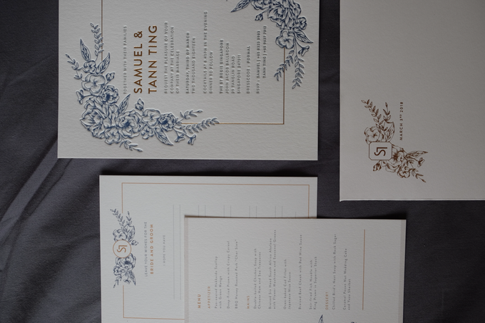 Wedding Invite Design - Samuel & Tann Ting by The Fine Press - 001