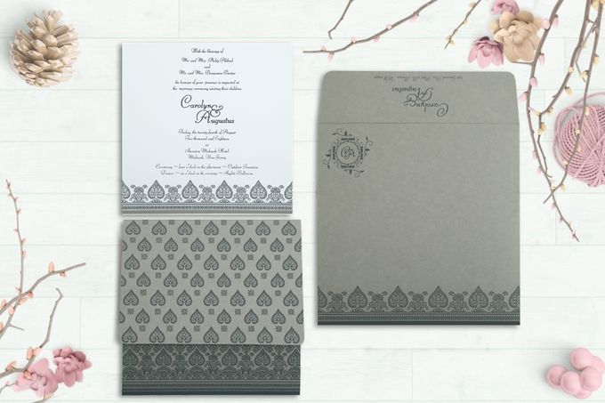 Wedding invitation design for Philip & Benjamin wedding by 123WeddingCards - 001