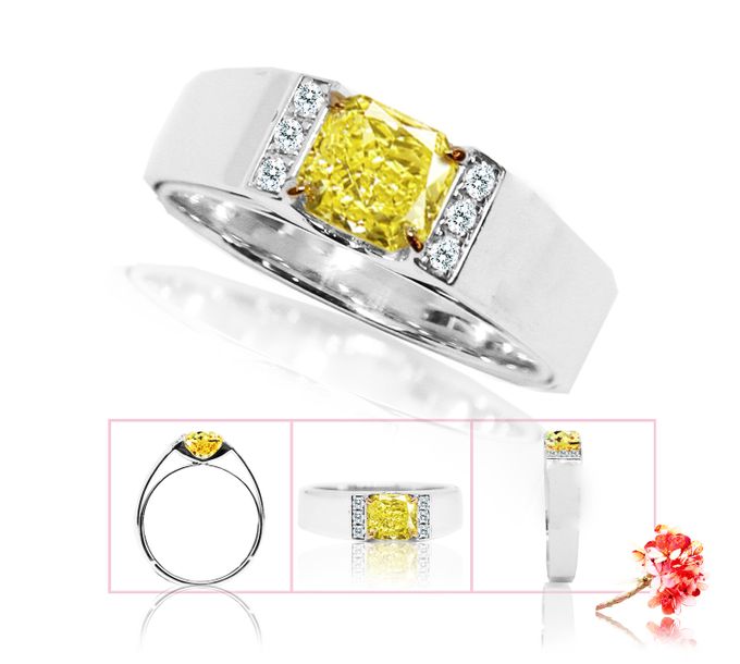 Customized Art Pieces Ring Eclarity Diamonds Bridestory