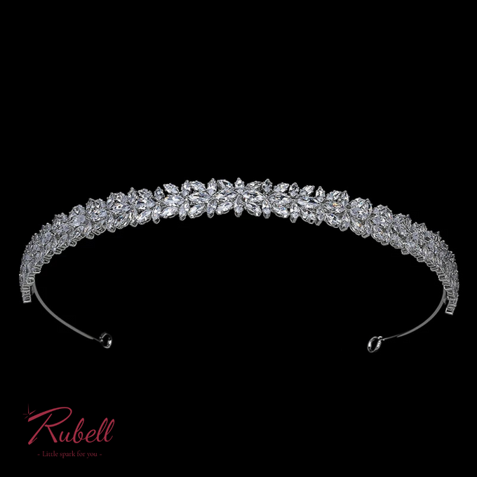 Leia CZ Headpiece by Rubell Jewelry - 001 Leia CZ Headpiece by Rubell Jewelry - 001
