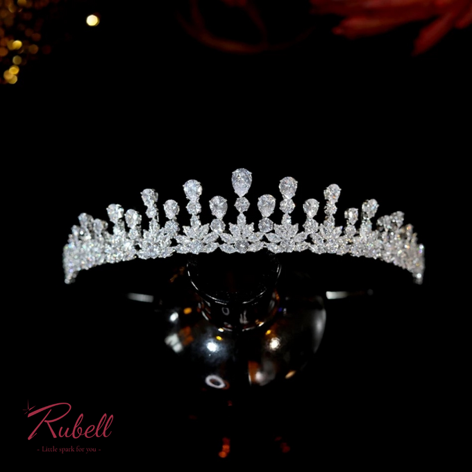Vera Crown CZ Headpiece by Rubell Jewelry - 002 Vera Crown CZ Headpiece by Rubell Jewelry - 002