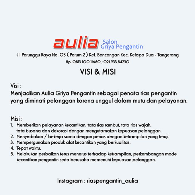 Peta Lokasi by Aulia Griya Pengantin - 002