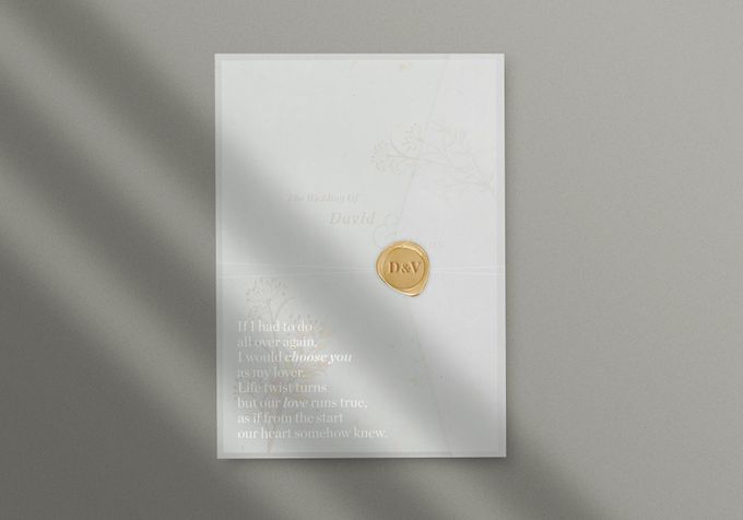 Customized wedding invitation design D&V by corakrupa - 001 Customized wedding invitation design D&V by corakrupa - 001