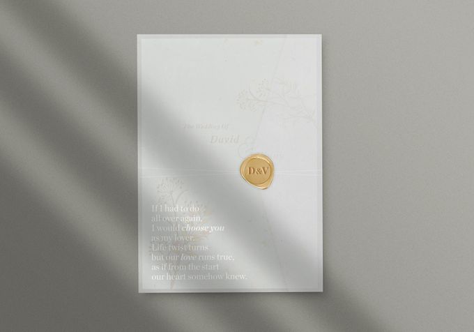 Customized wedding invitation design D&V by corakrupa - 001