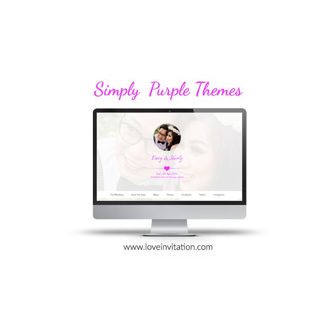 Simply Pureple Themes by Love Invitation - 005