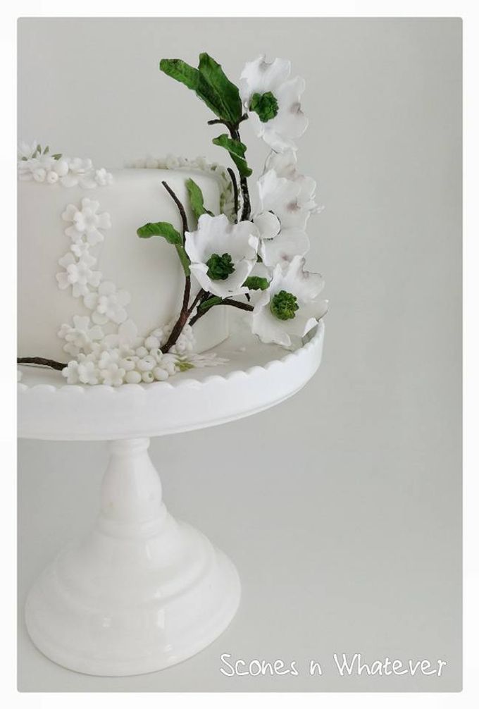 Dogwood blossom branch and floral beads by Scones n Whatever by Kim Teo - 001 Dogwood blossom branch and floral beads by Scones n Whatever by Kim Teo - 001