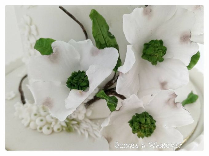 Dogwood blossom branch and floral beads by Scones n Whatever by Kim Teo - 004 Dogwood blossom branch and floral beads by Scones n Whatever by Kim Teo - 004