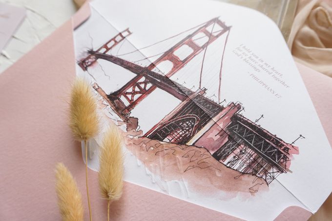 Bridge of Love by Trouvaille Invitation - 011 Bridge of Love by Trouvaille Invitation - 011