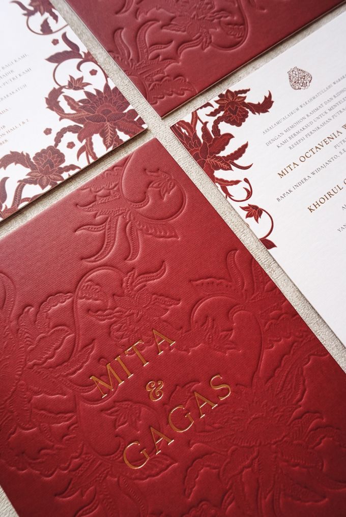 Javanese Maroon by Trouvaille Invitation - 006 Javanese Maroon by Trouvaille Invitation - 006