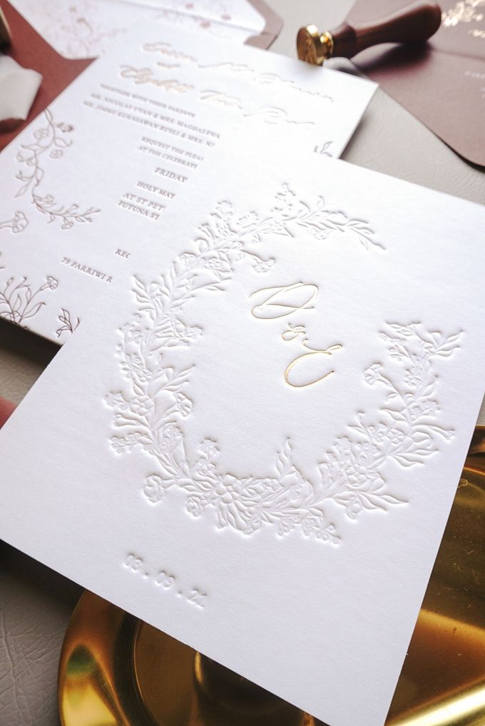 Burnt Orange Orchard by Trouvaille Invitation - 002 Burnt Orange Orchard by Trouvaille Invitation - 002