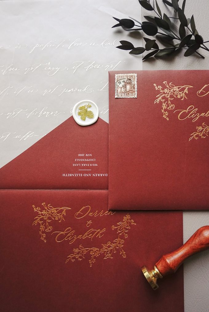 Burnt Orange Orchard by Trouvaille Invitation - 007 Burnt Orange Orchard by Trouvaille Invitation - 007