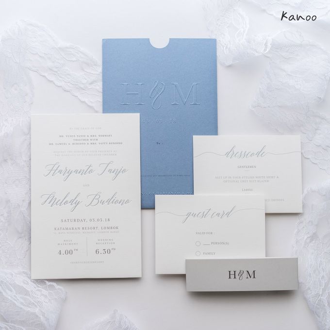 Wedding Invitation Aqua Blue Simply Minimalist by Kanoo Paper & Gift - 004 Wedding Invitation Aqua Blue Simply Minimalist by Kanoo Paper & Gift - 004