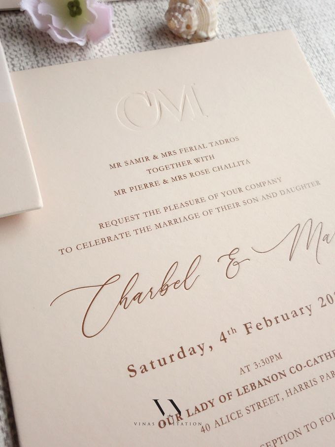 Charbel And Marie by Vinas Invitation - 001