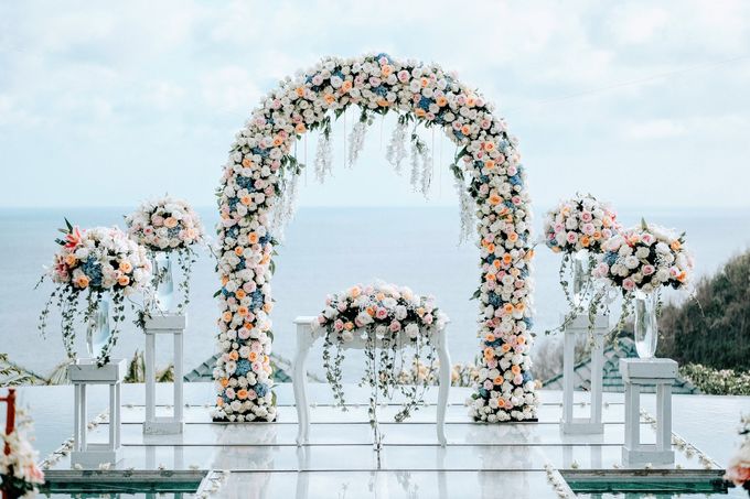 Blush Pastel Wedding by Bali Flower Decor - 001 Blush Pastel Wedding by Bali Flower Decor - 001