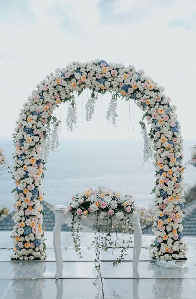 Blush Pastel Wedding by Bali Flower Decor - 009 Blush Pastel Wedding by Bali Flower Decor - 009