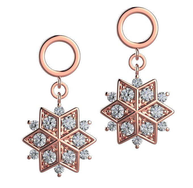 Snowflakes Collection by Mirage Jeweler - 007 Snowflakes Collection by Mirage Jeweler - 007