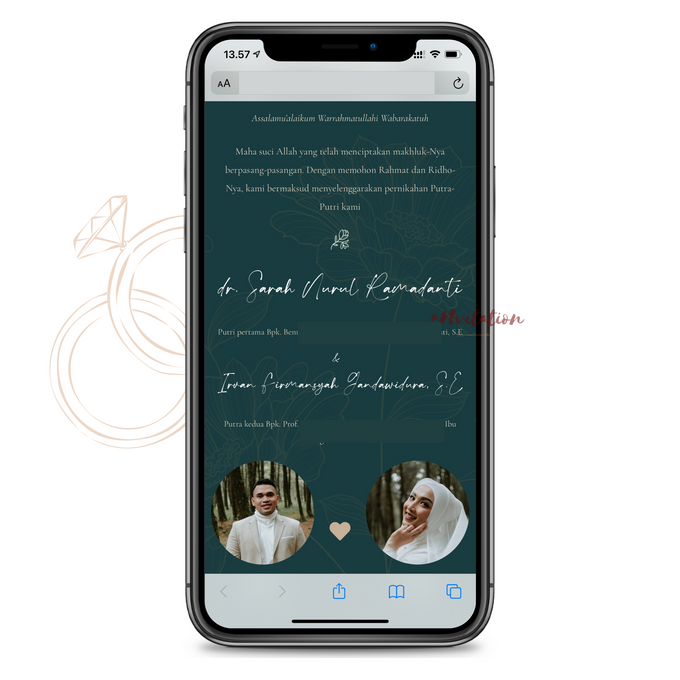 Sarah & Irvan Wedding Invitation by Envitation Planner - 002 Sarah & Irvan Wedding Invitation by Envitation Planner - 002
