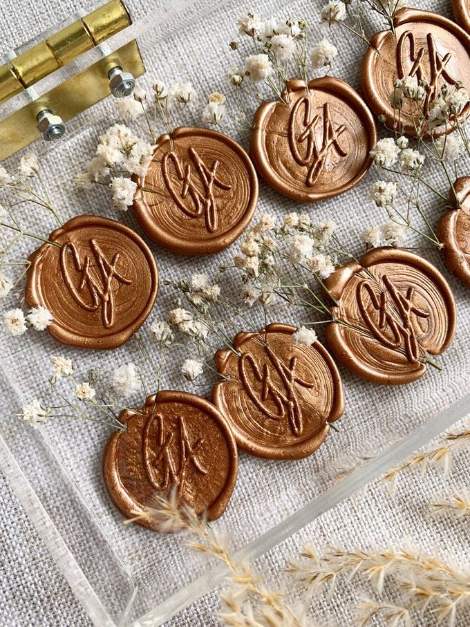 Custom Wax Seals by Trouvaille Invitation - 006 Custom Wax Seals by Trouvaille Invitation - 006