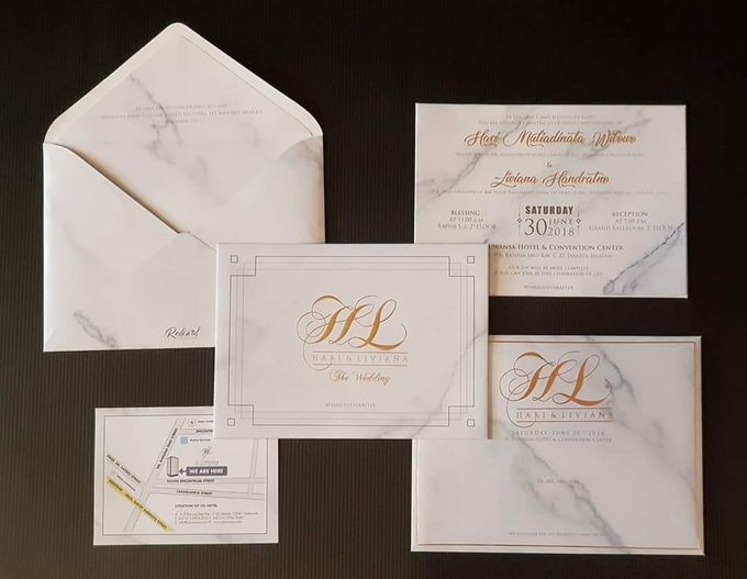 Marble Invitations by Red Card - 002