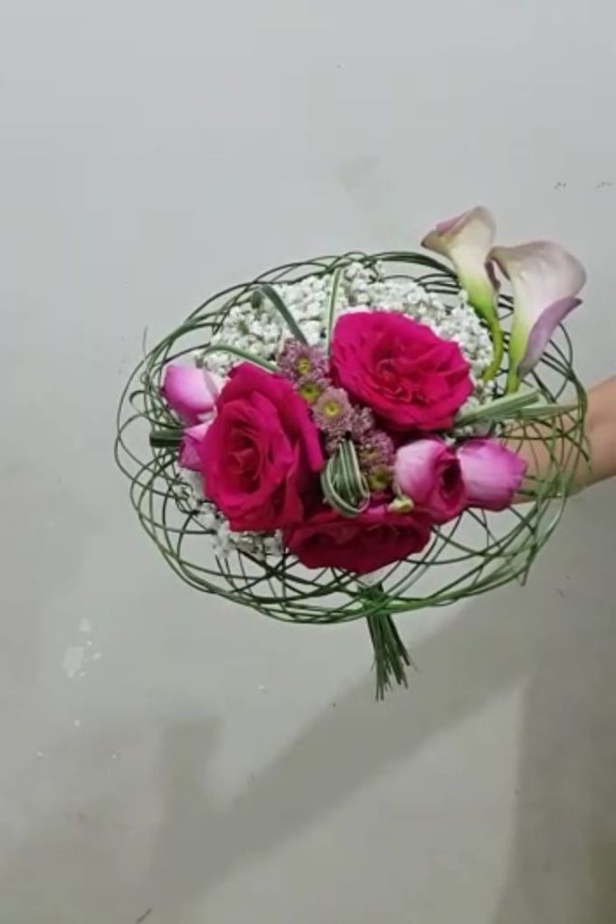 Pink Art Collection Bridal Bouquet by Amaryllis Floral Art - 003 Pink Art Collection Bridal Bouquet by Amaryllis Floral Art - 003