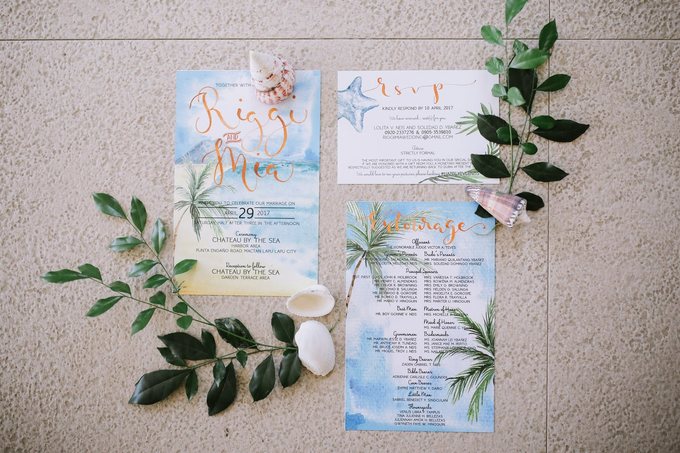 Watercolor and Calligraphy Wedding Invitations by First of April - 016 Watercolor and Calligraphy Wedding Invitations by First of April - 016