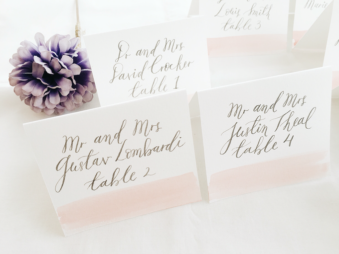 Place Cards by Meilifluous Calligraphy & Design - 001 Place Cards by Meilifluous Calligraphy & Design - 001