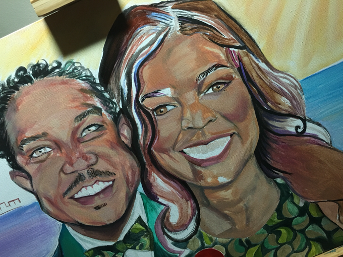 Custom Couple Art by Amber R Taylor Live Art - 005 Custom Couple Art by Amber R Taylor Live Art - 005