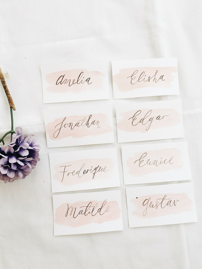 Place Cards by Meilifluous Calligraphy & Design - 002 Place Cards by Meilifluous Calligraphy & Design - 002