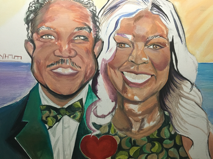 Custom Couple Art by Amber R Taylor Live Art - 004 Custom Couple Art by Amber R Taylor Live Art - 004