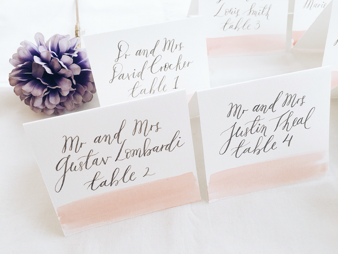 Place Cards by Meilifluous Calligraphy & Design - 005 Place Cards by Meilifluous Calligraphy & Design - 005
