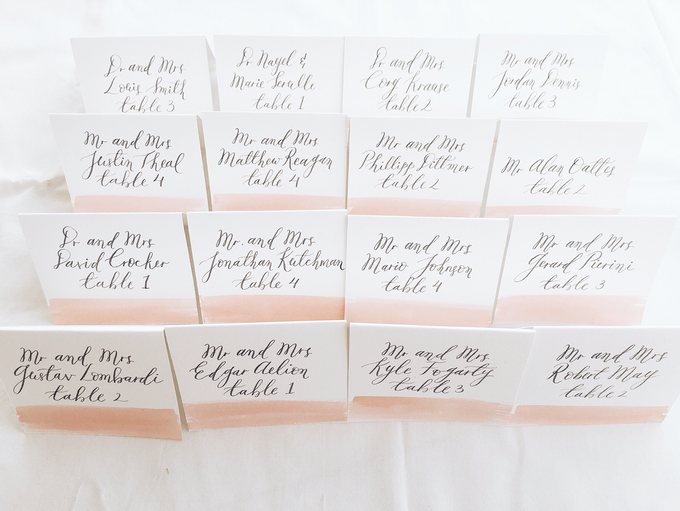 Place Cards by Meilifluous Calligraphy & Design - 003 Place Cards by Meilifluous Calligraphy & Design - 003