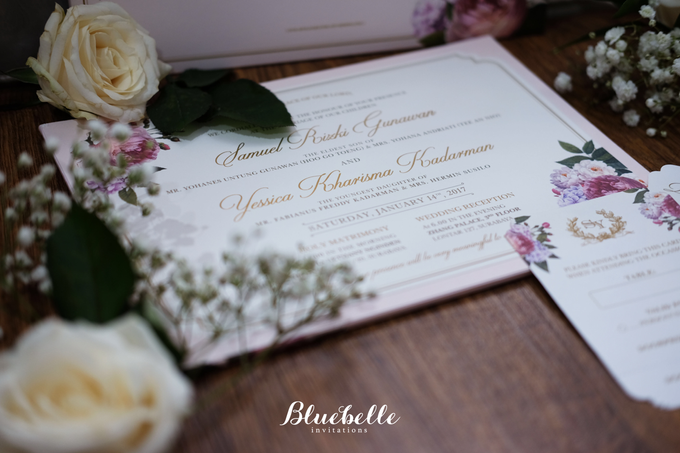 Samuel & Yessica - pink floral wedding invitation by Bluebelle Invitations - 008