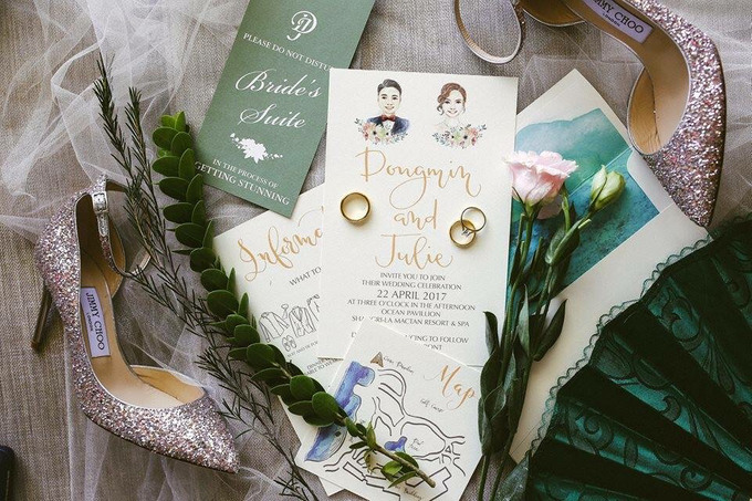 Watercolor and Calligraphy Wedding Invitations by First of April - 015 Watercolor and Calligraphy Wedding Invitations by First of April - 015