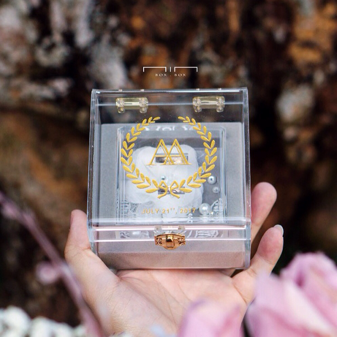 Wedding Ring Box Lace & Pearl by NINbox.box - 009 Wedding Ring Box Lace & Pearl by NINbox.box - 009