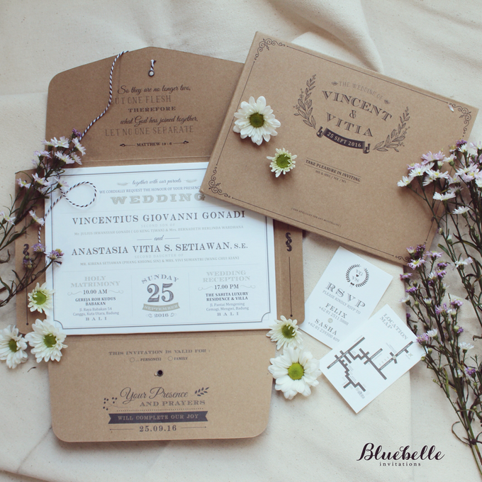 Vincent Vitia Rustic Wedding By Bluebelle Invitations Bridestory Com