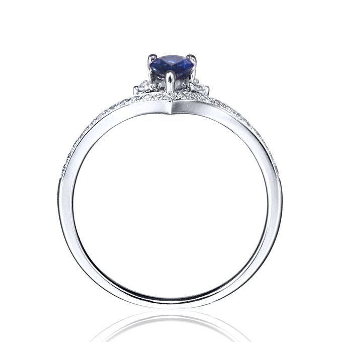 Frozen Blue Tanzanite Engagement Ring TIARIA Bridestory