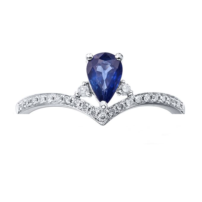 Frozen Blue Tanzanite Engagement Ring TIARIA Bridestory